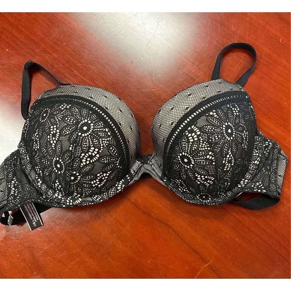 Victoria’s Secret Very Sexy Push-Up Black Lace Bra sz 34B